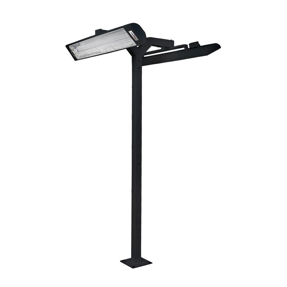 8FT POLE MOUNT,DOUBLE 39IN,BLK
